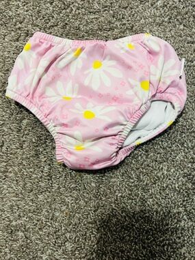 Pink Daisy Swim Diaper Cover for Kids